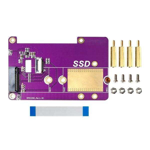 Raspberry Pi 5 SSD Hat - PCIe to M.2 2280 Ssd
