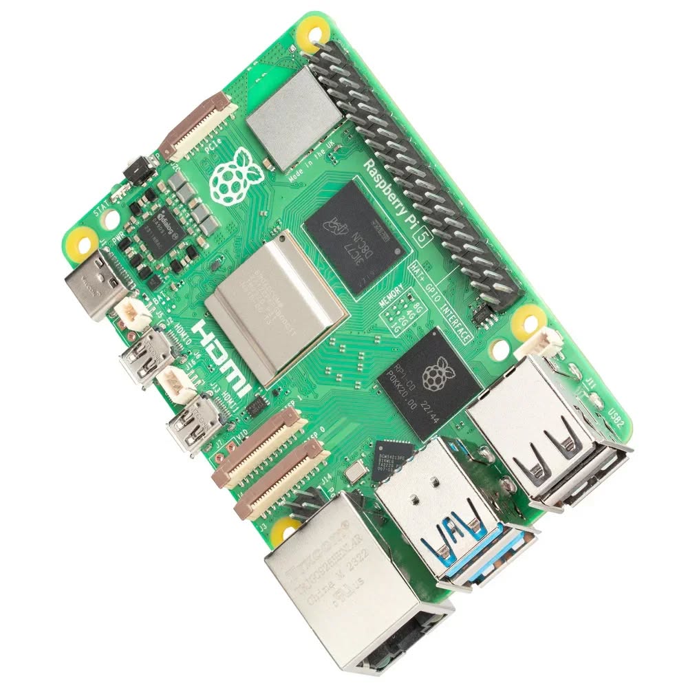 Raspberry Pi 5 – Available in 4GB, 8GB, and 16GB RAM